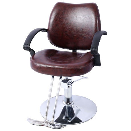practical Hydraulic Pump Salon Chair with Ergonomic Comfort and Footrest