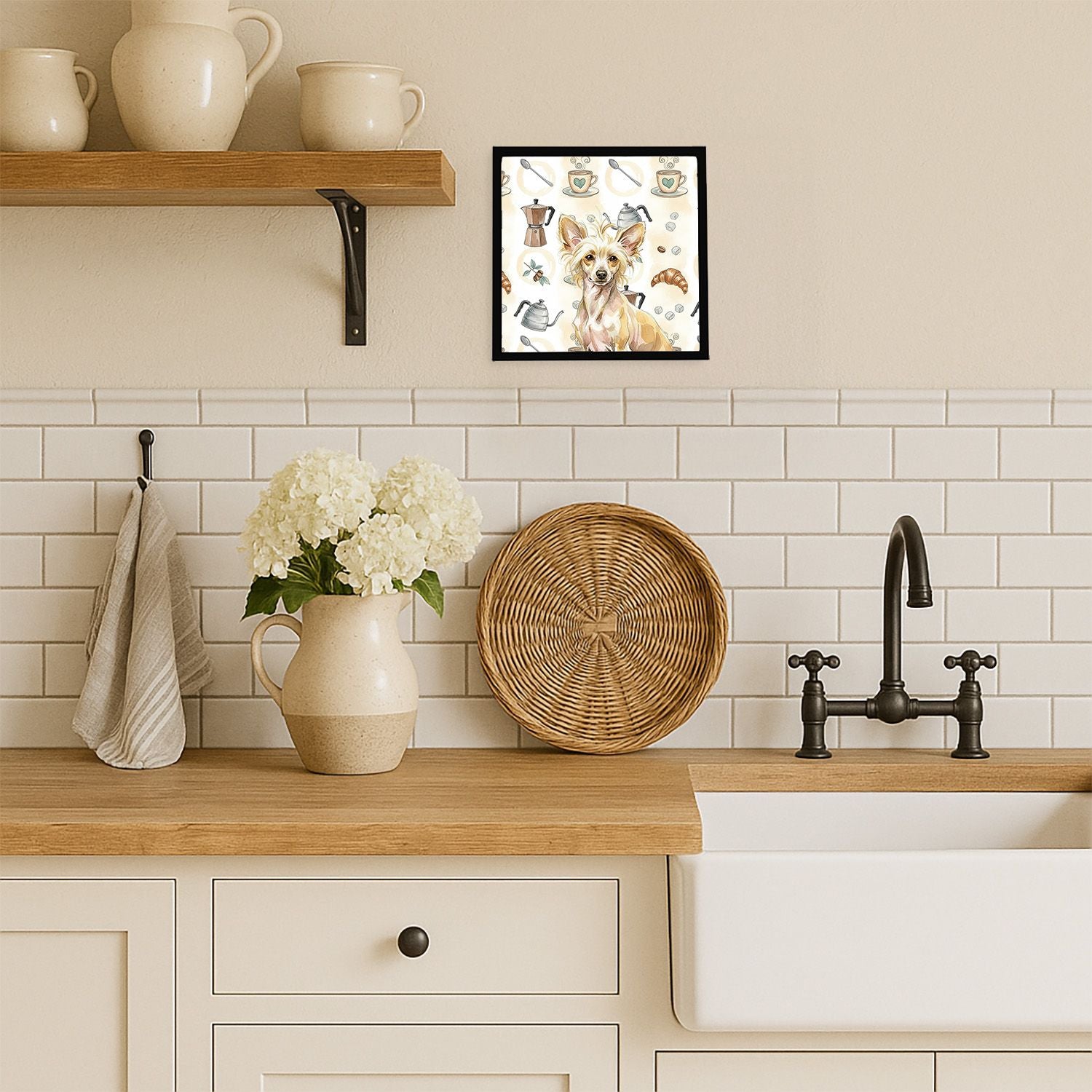 Square Framed Metal Print Wall Art,, Ready to Hang