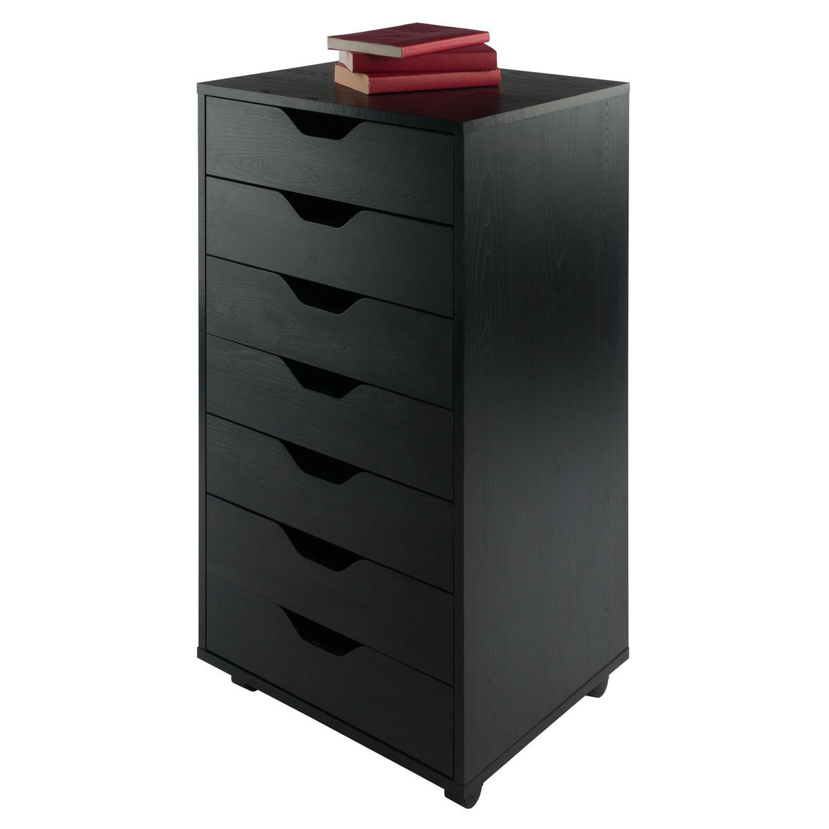 Halifax Cabinet for Closet / Office; 7 Drawers; Black