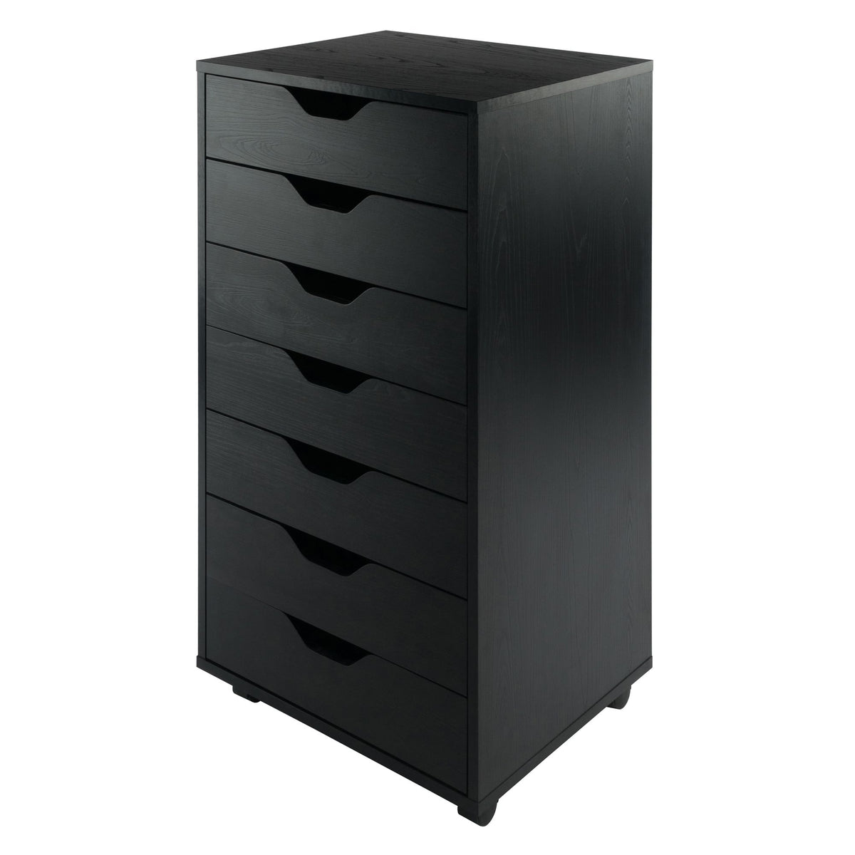 Halifax Cabinet for Closet / Office; 7 Drawers; Black