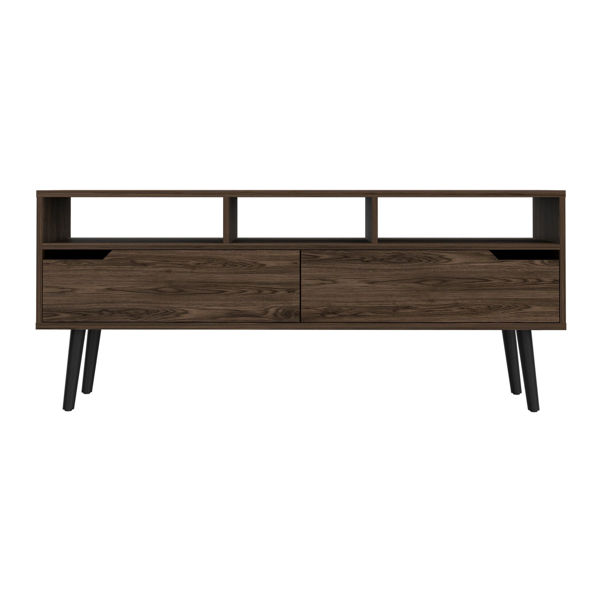 Hamburg TV Stand with Three Open Shelves and Superior Top
