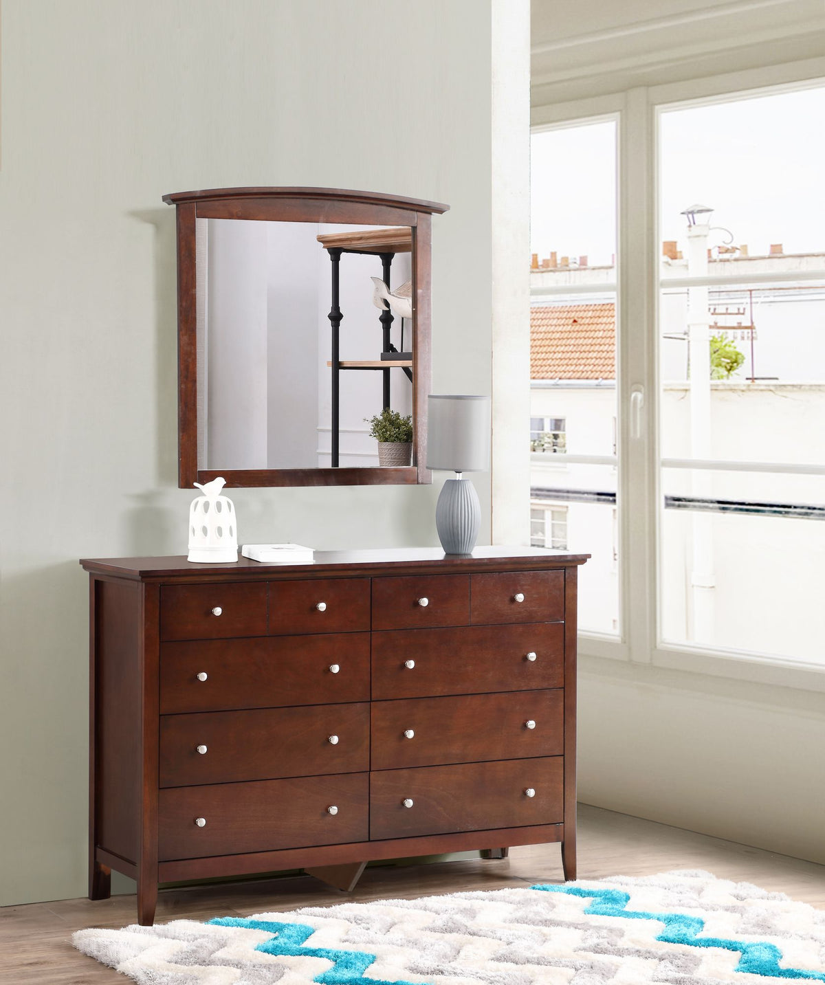 Hammond Five-Drawer Dresser in Cappuccino