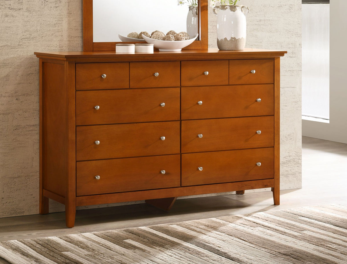 Hammond G5460-D Oak Dresser with Dove-Tailed Drawers
