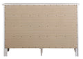 White Dresser with Dovetail Drawers and Nickel Hardware – Contemporary Design