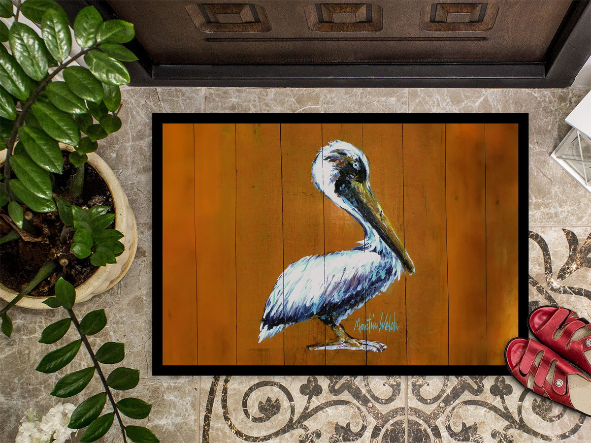 Hangin In Pelican Indoor Outdoor Artwork Doormat