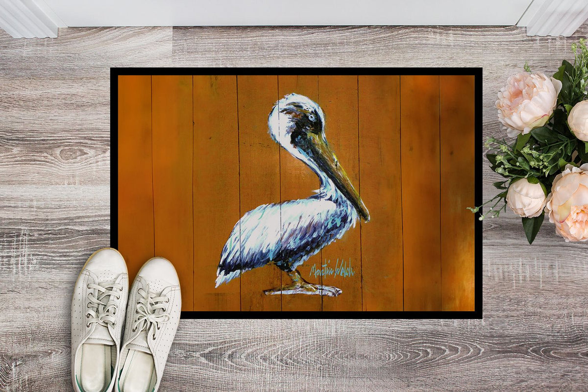 Hangin In Pelican Indoor Outdoor Artwork Doormat