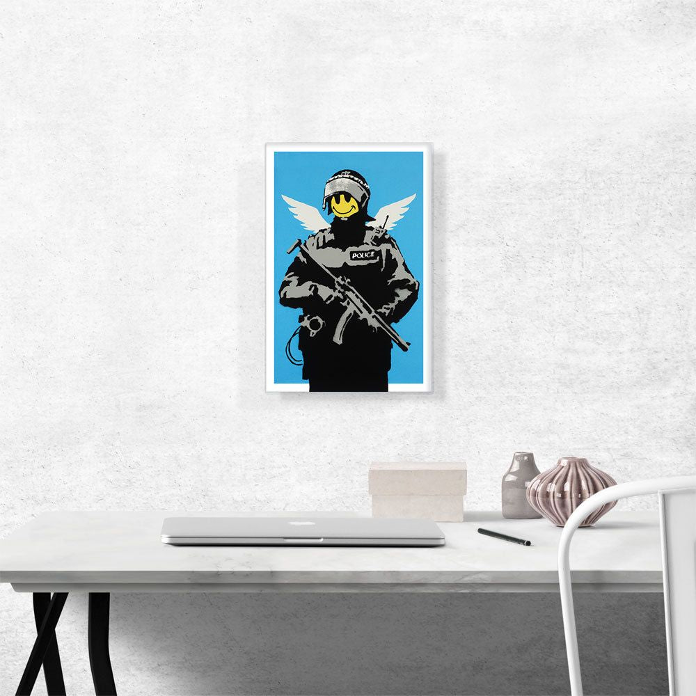 Happy Face Flying Copper Canvas Art – Vibrant Wall Decor