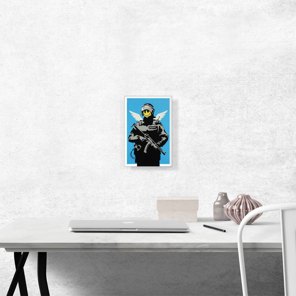 Happy Face Flying Copper Canvas Art – Vibrant Wall Decor