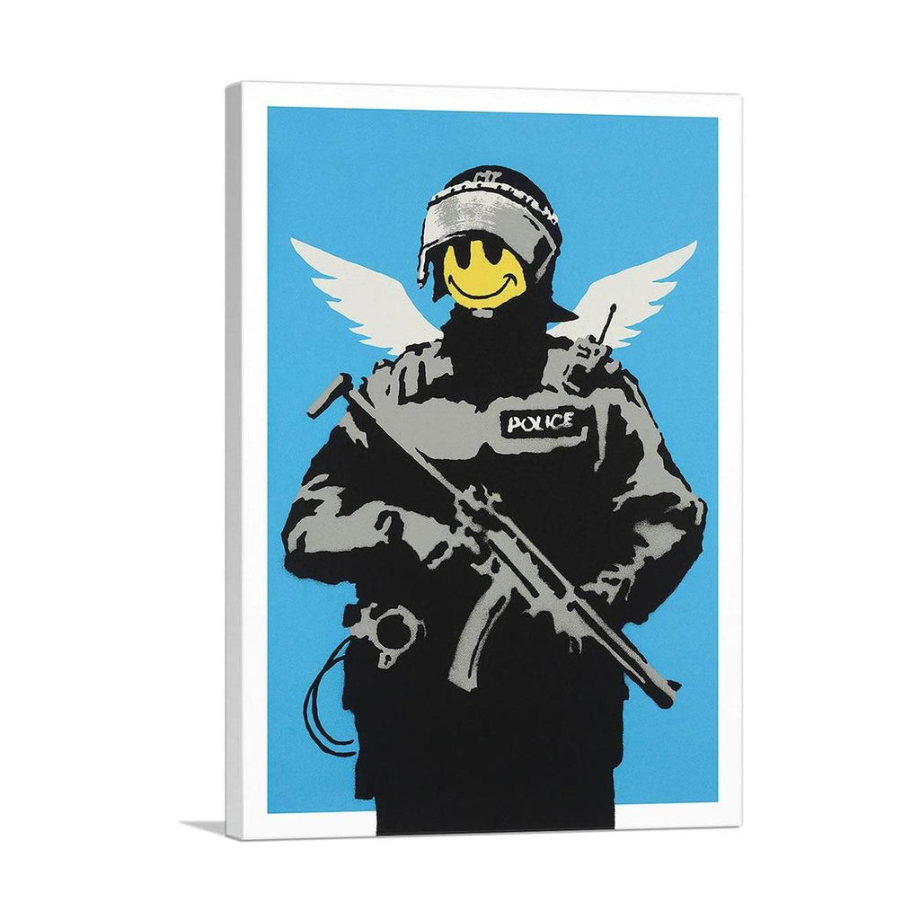 Happy Face Flying Copper Canvas Art – Vibrant Wall Decor