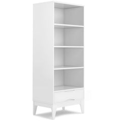 Harper Bookcase with Storage – Solid Wood Tower
