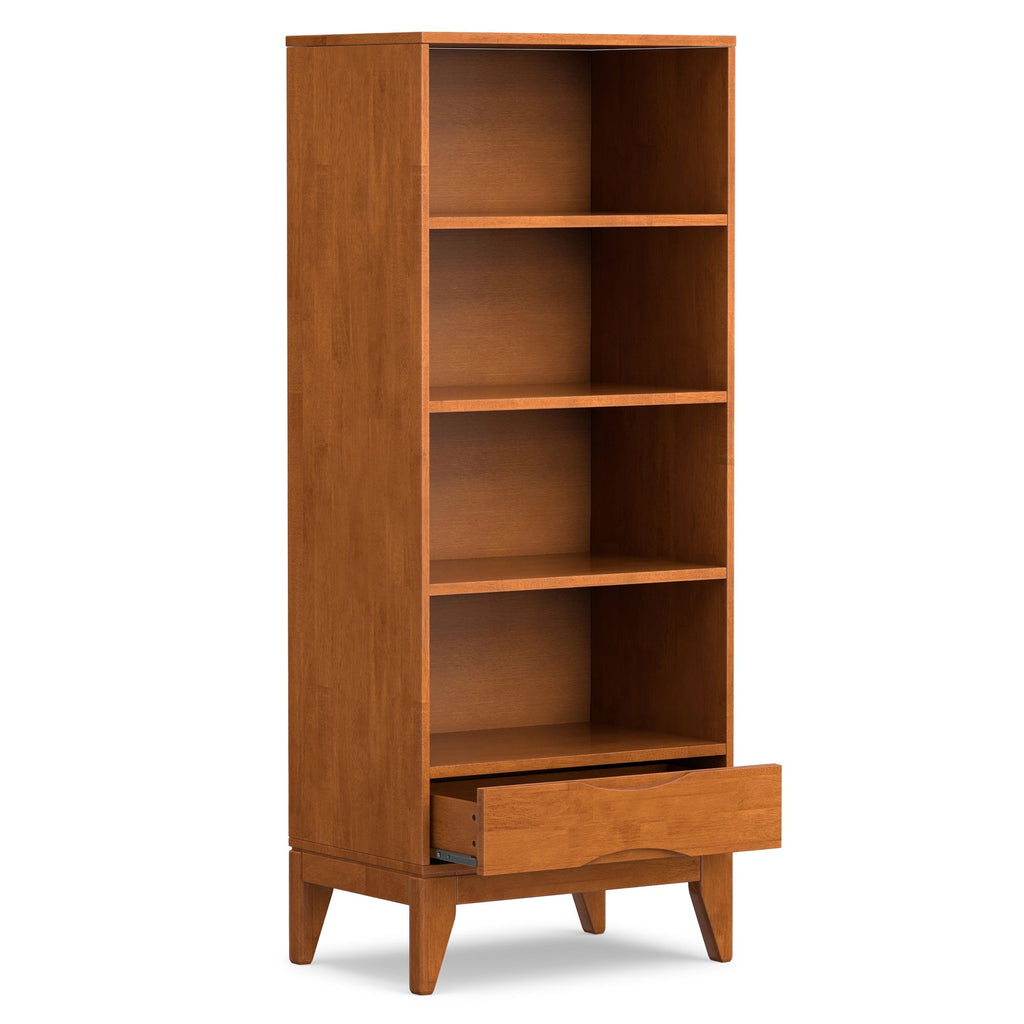 Harper Bookcase with Storage – Adjustable Shelves and Drawer