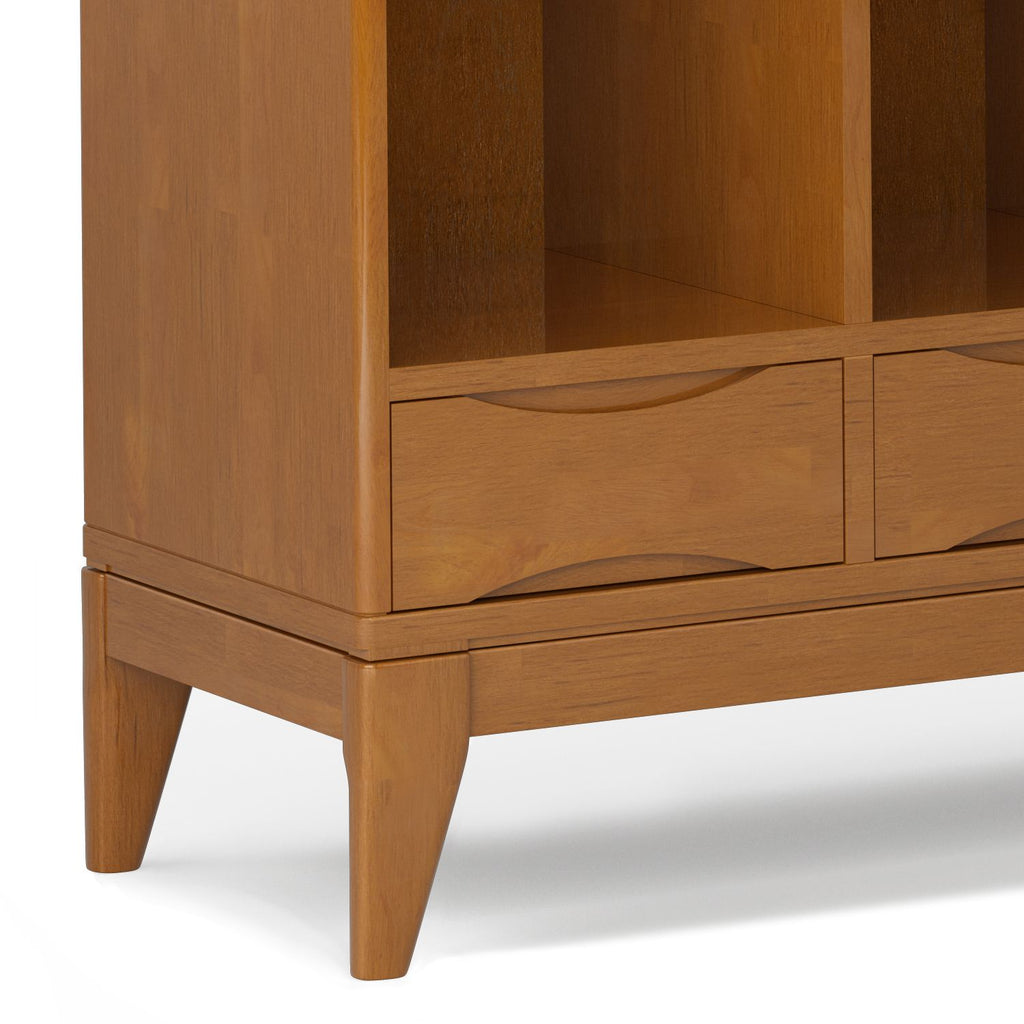 Harper Cube Storage with Open Display and Bottom Drawers