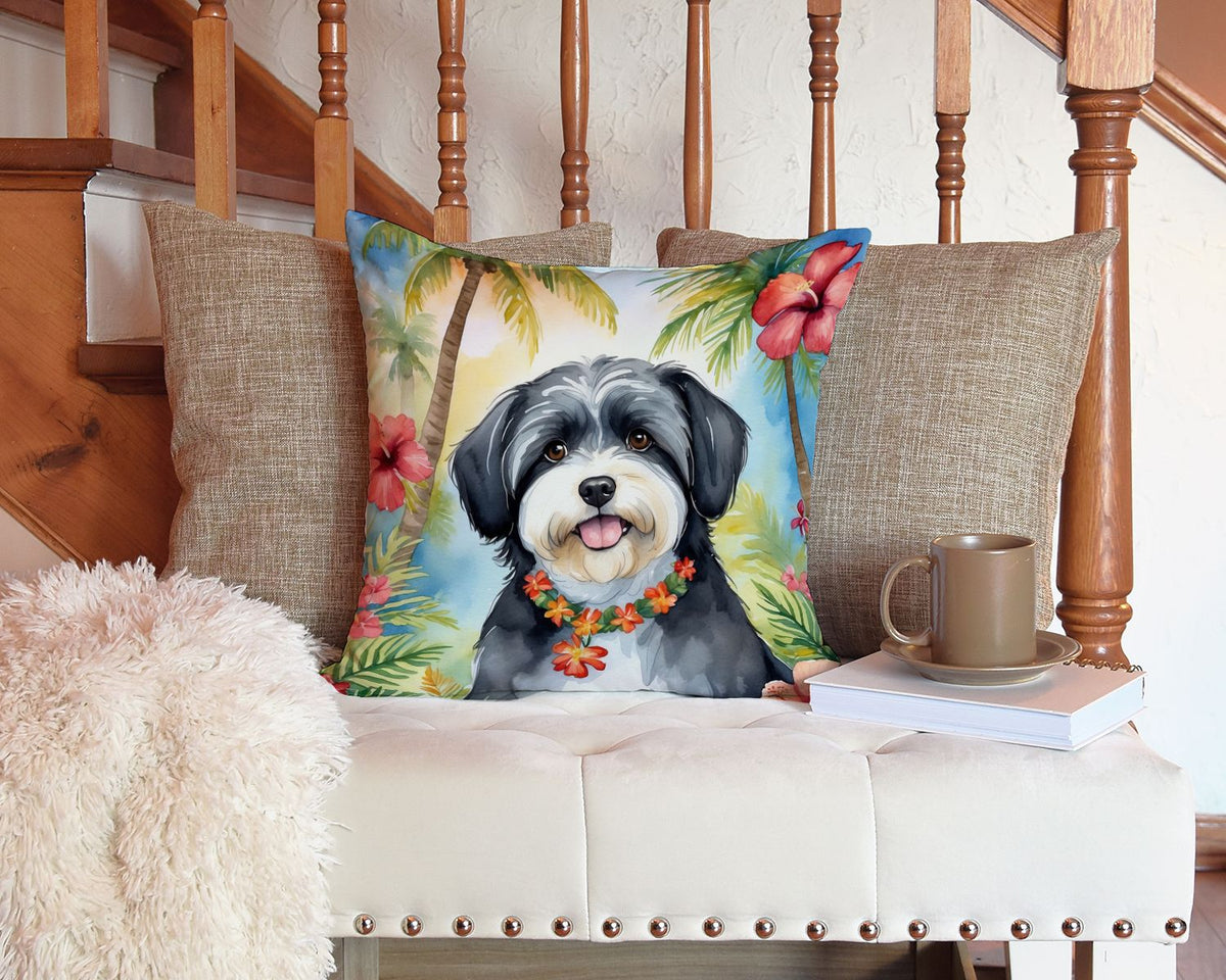 Havanese Luau Decorative Throw Pillow