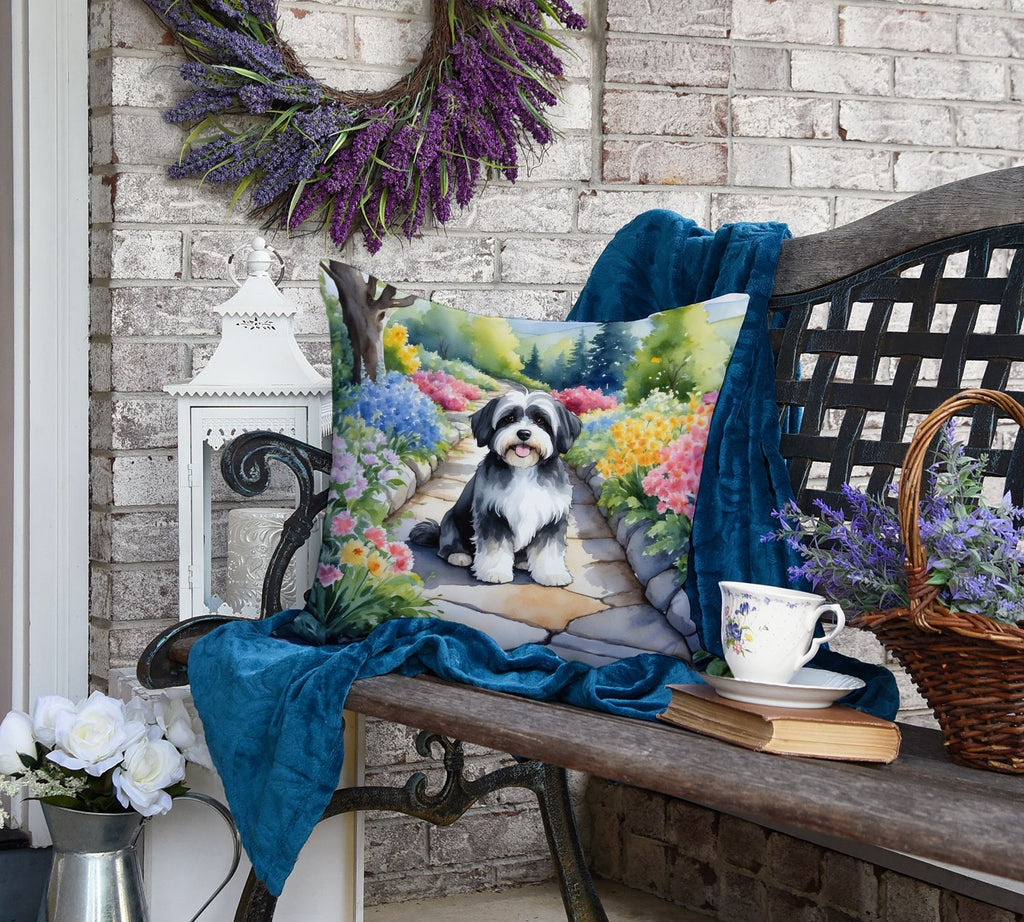 Havanese Spring Path Decorative Throw Pillow