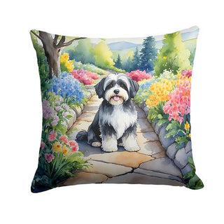 Havanese Spring Path Decorative Throw Pillow