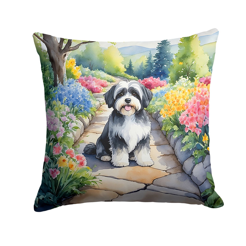 Havanese Spring Path Decorative Throw Pillow