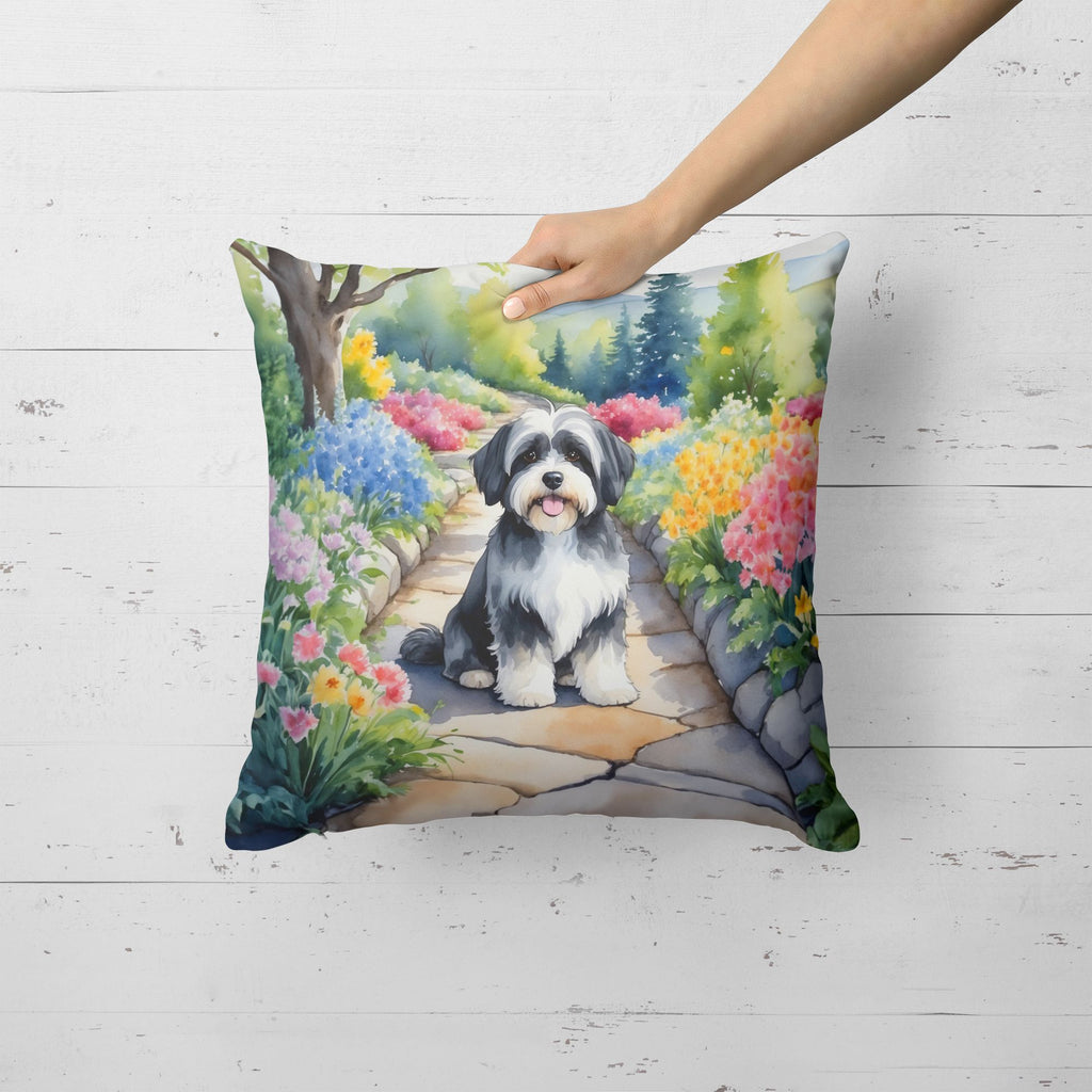 Havanese Spring Path Decorative Throw Pillow