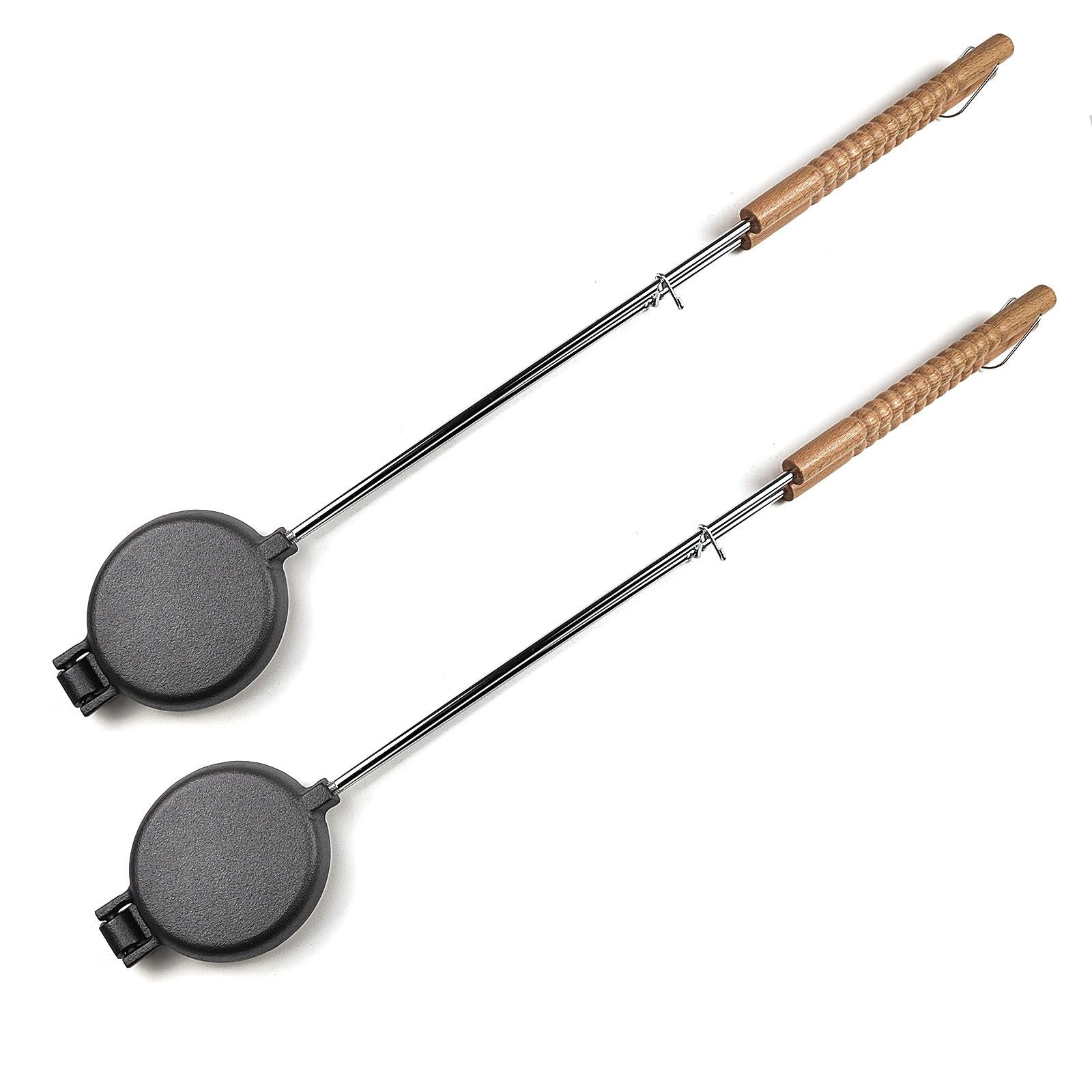 Versatile Pie Iron for Campfire and Stove Cooking – Set of 2