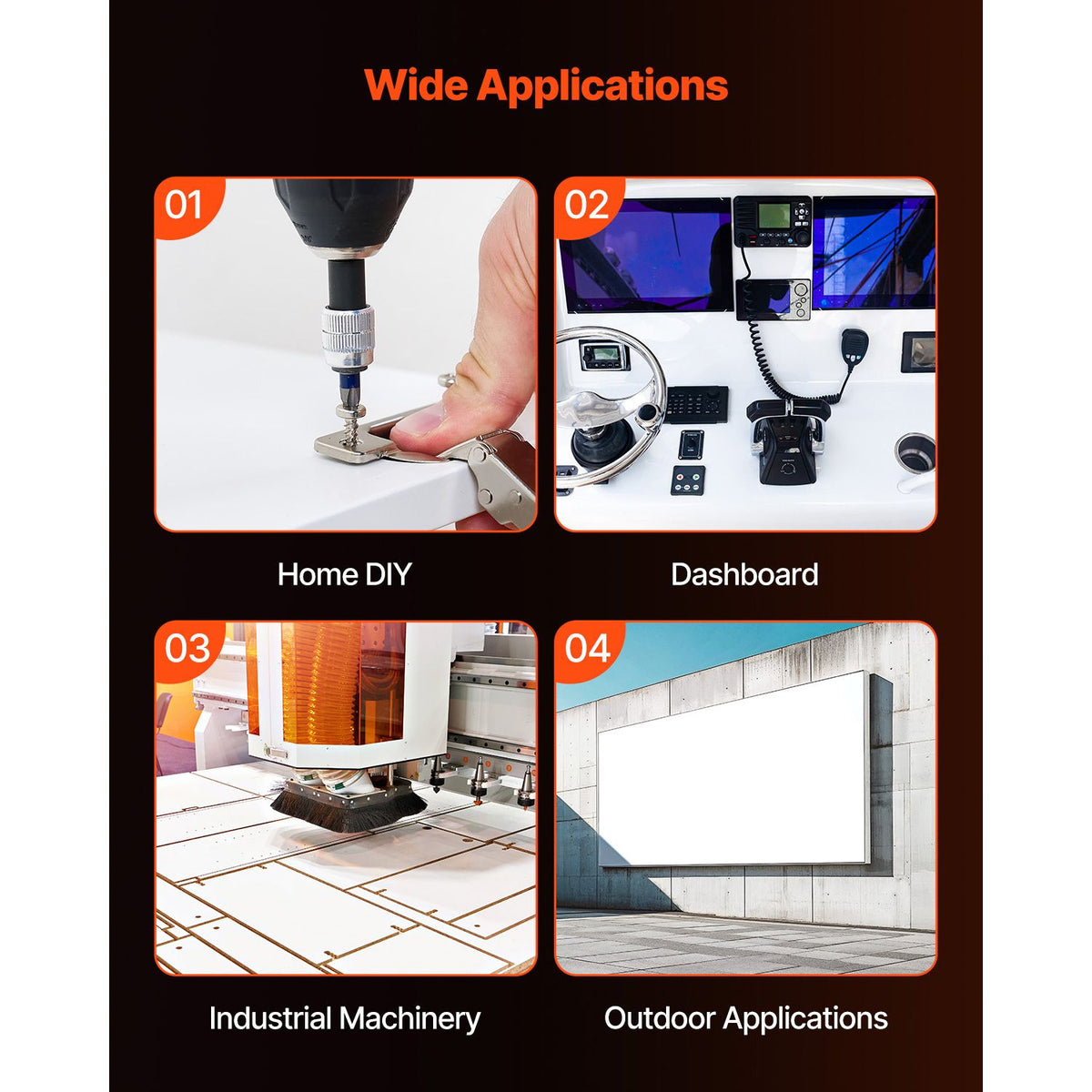 Customizable White HDPE Panel for DIY and Industrial Projects