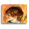 Renoir Head of a Young Girl Wall Art