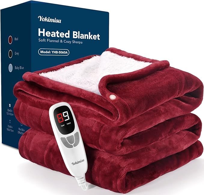 Wearable Heated Throw with Adjustable Controls