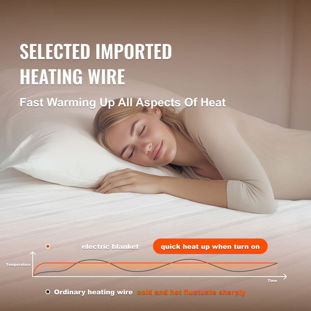 King Heated Mattress Pad with Adjustable Warmth