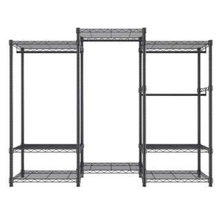 Customizable Clothes Rack with Adjustable Shelves and Tool-Free Assembly