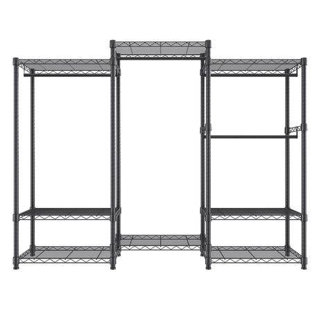 Customizable Clothes Rack with Adjustable Shelves and Tool-Free Assembly