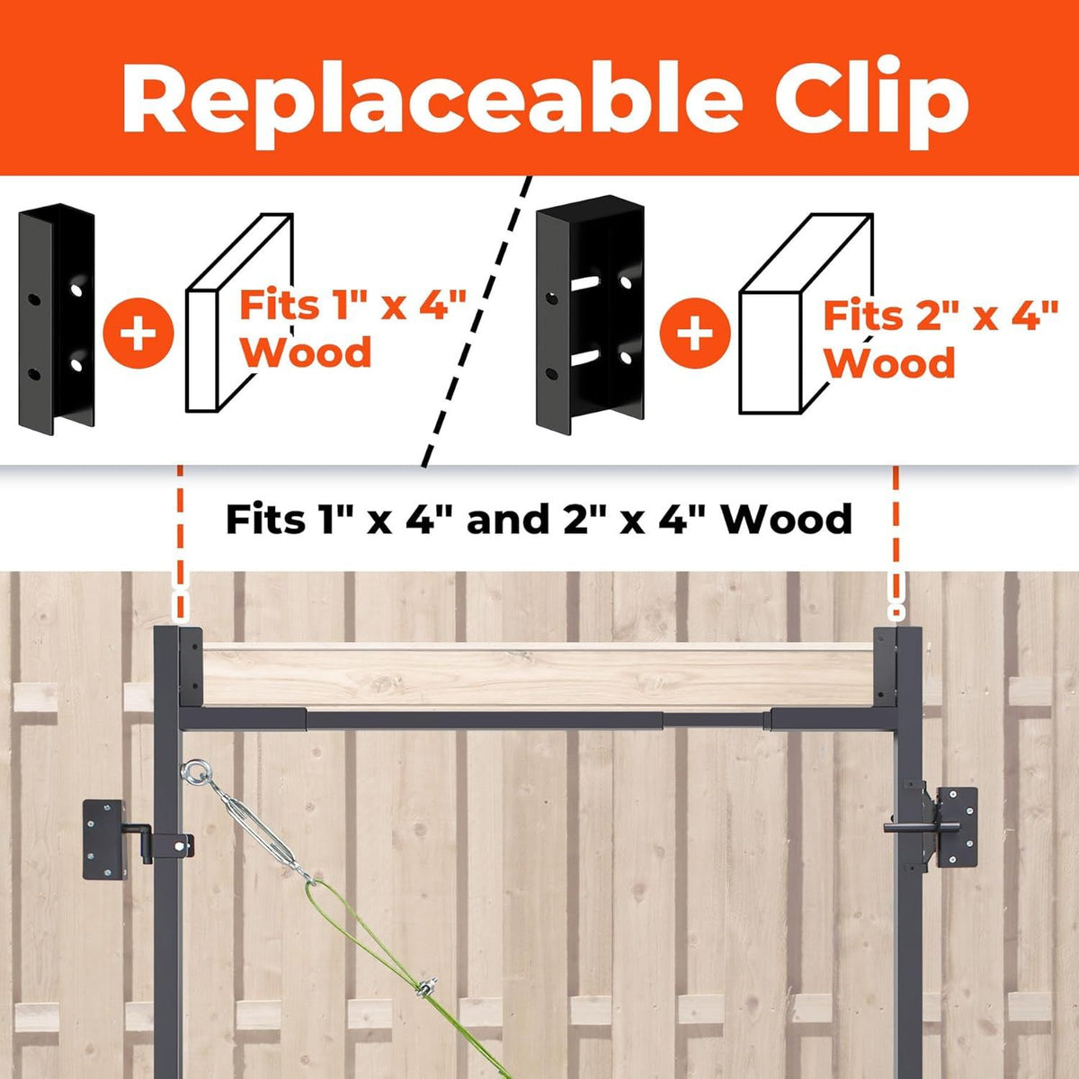 Adjustable DIY Fence Gate Kit for Custom Outdoor Projects