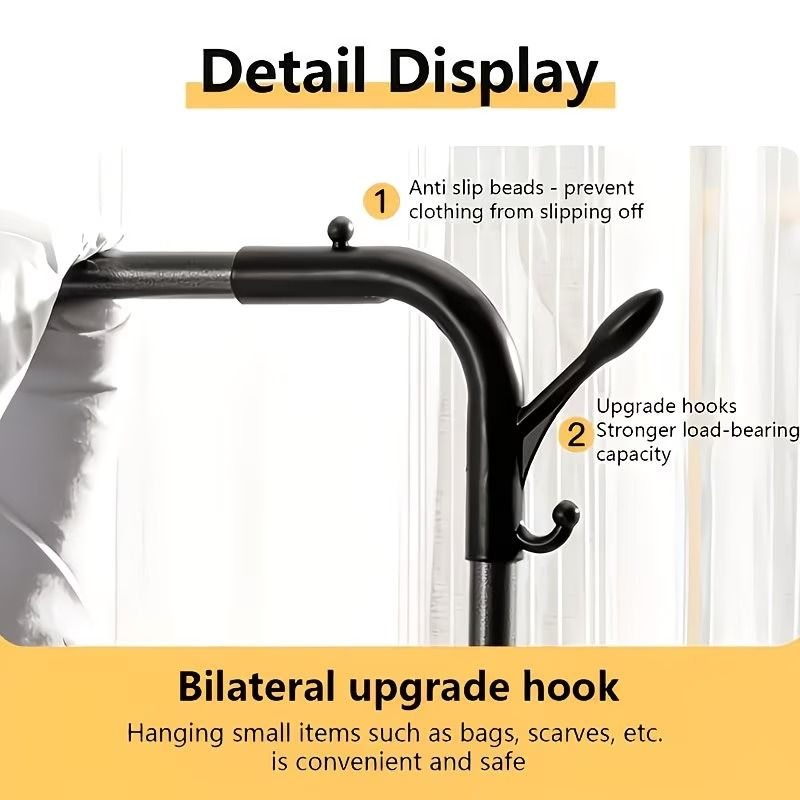 Double-Rod Freestanding Garment Rack