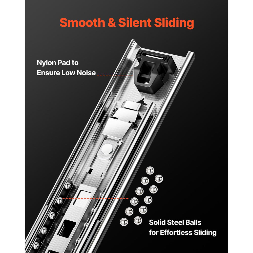 Industrial-Strength Locking Drawer Slides for practical Storage