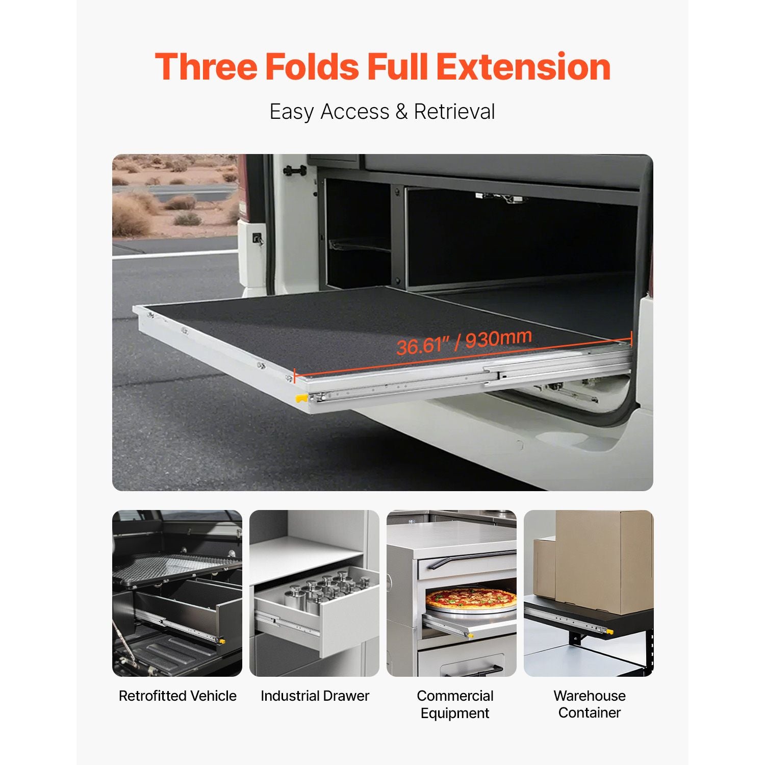 Industrial-Strength Locking Drawer Slides for practical Storage