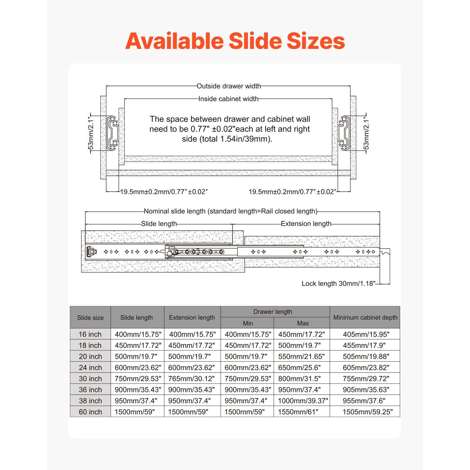 Industrial-Strength Locking Drawer Slides for practical Storage