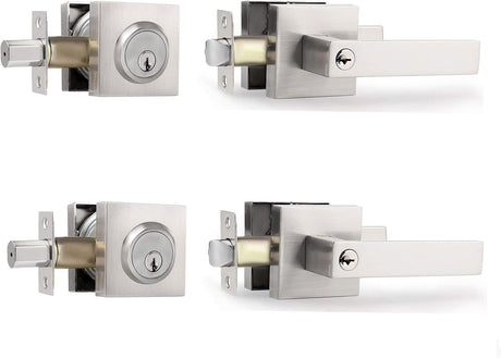 Satin Nickel Keyed Combination Lockset
