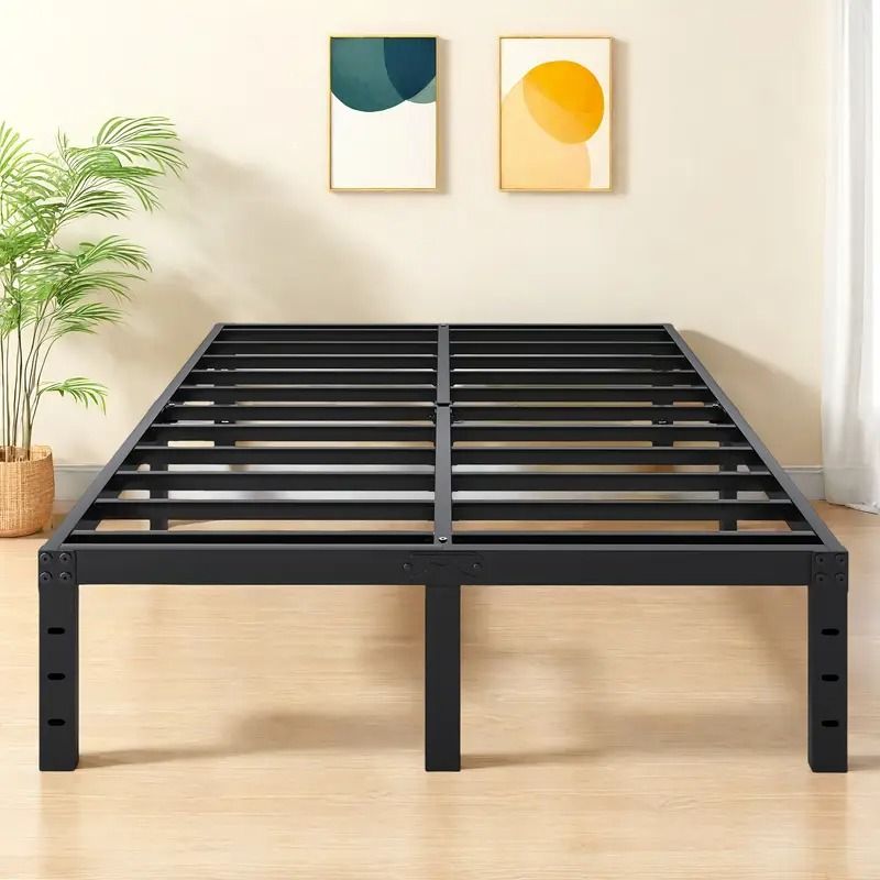 practical Metal Platform Bed Frame with Under-Bed Storage, No Box Spring Needed