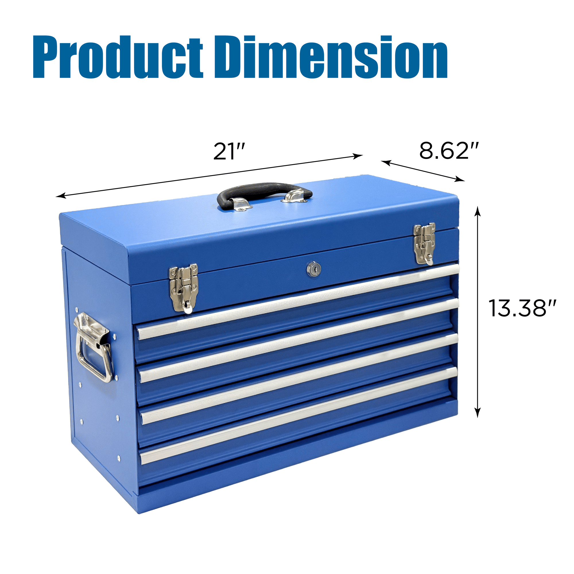Portable Tool Box with Multiple Storage Compartments