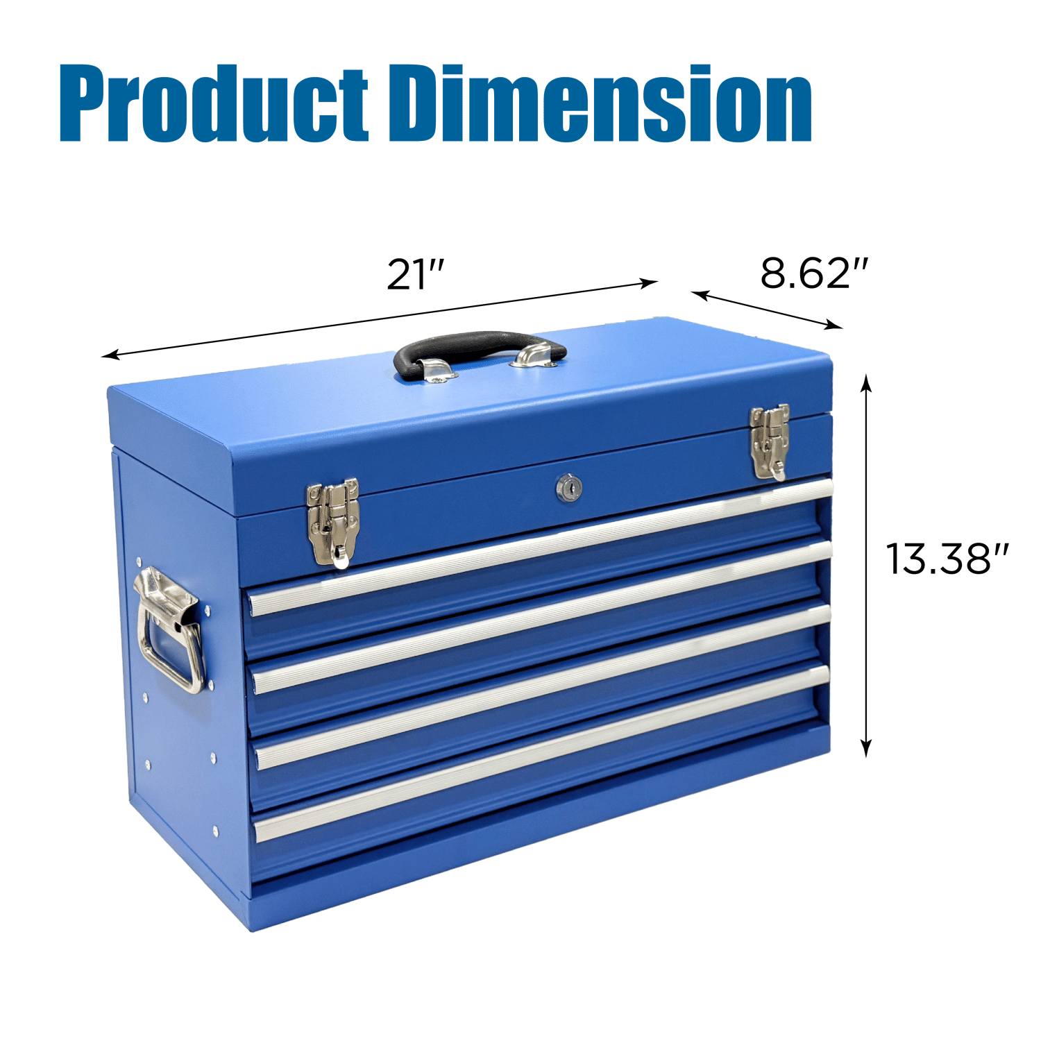 Portable Tool Box with Multiple Storage Compartments