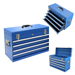 Portable Tool Box with Multiple Storage Compartments