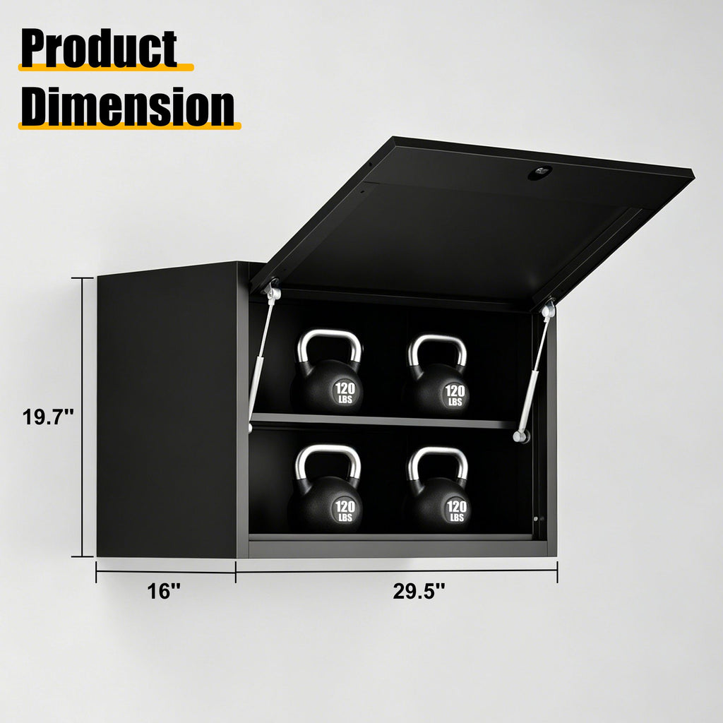practical Metal Wall Mounted Tool Storage Cabinet for Garage and Workshop
