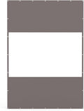 Clear-Panel Outdoor Curtain for Patio Privacy and Coverage
