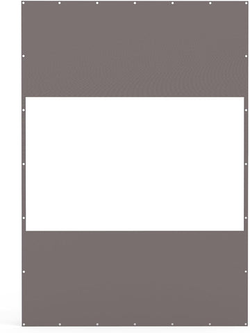 Clear-Panel Outdoor Curtain for Patio Privacy and Coverage
