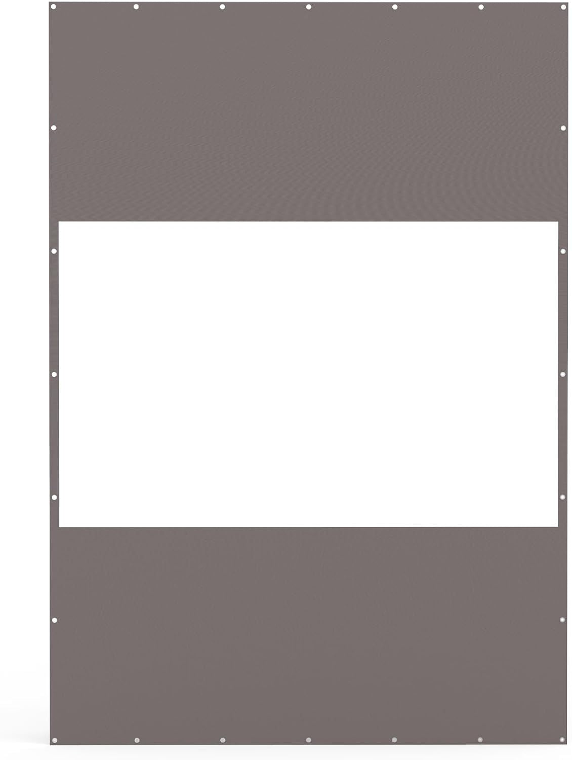 Clear-Panel Outdoor Curtain for Patio Privacy and Coverage