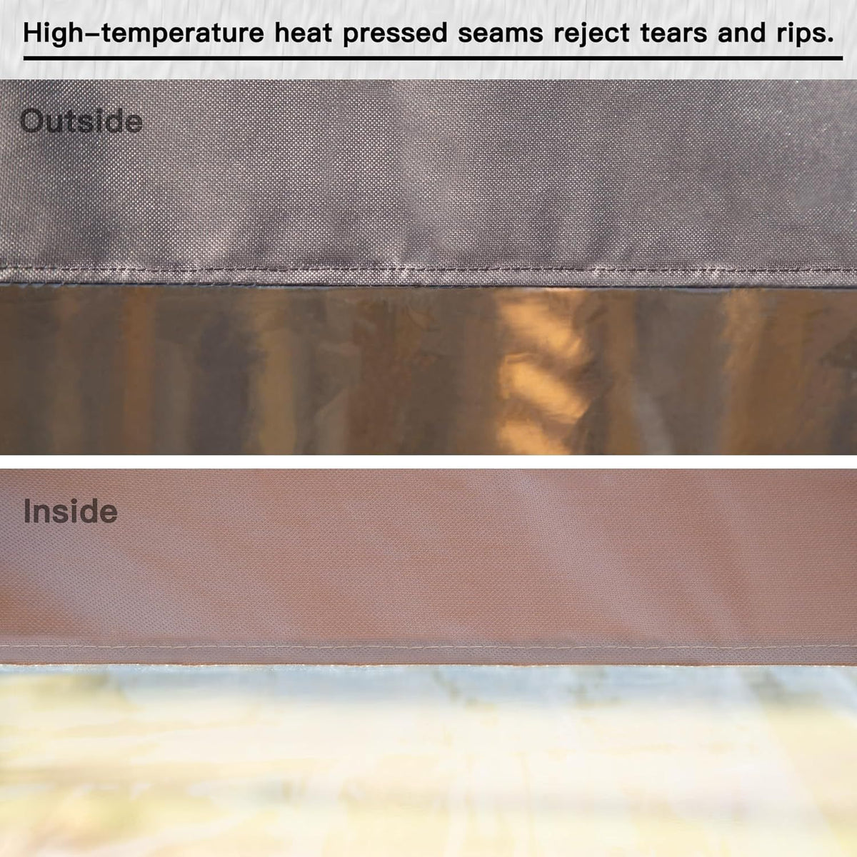 Clear-Panel Outdoor Curtain for Patio Privacy and Coverage