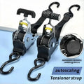 "practical Retractable Strap – One-Hand Capacity Cargo Securer for Boats/ATVs" - Self Retractable Tie Down Strap,