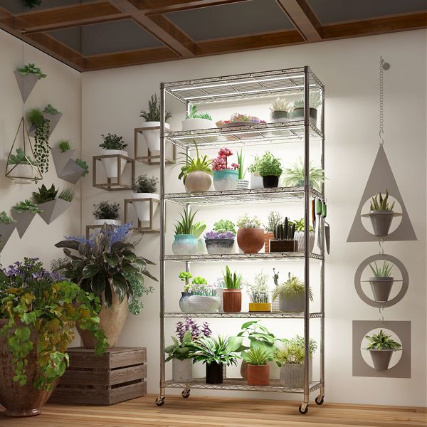 Mobile Wire Storage Shelving with Lockable Wheels