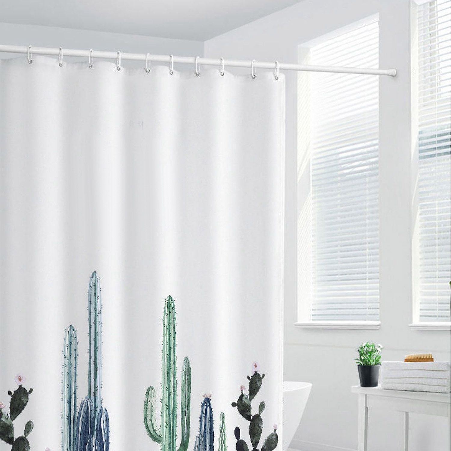 Non-Slip Carbon Steel Tension Curtain Rod, No Drilling Required