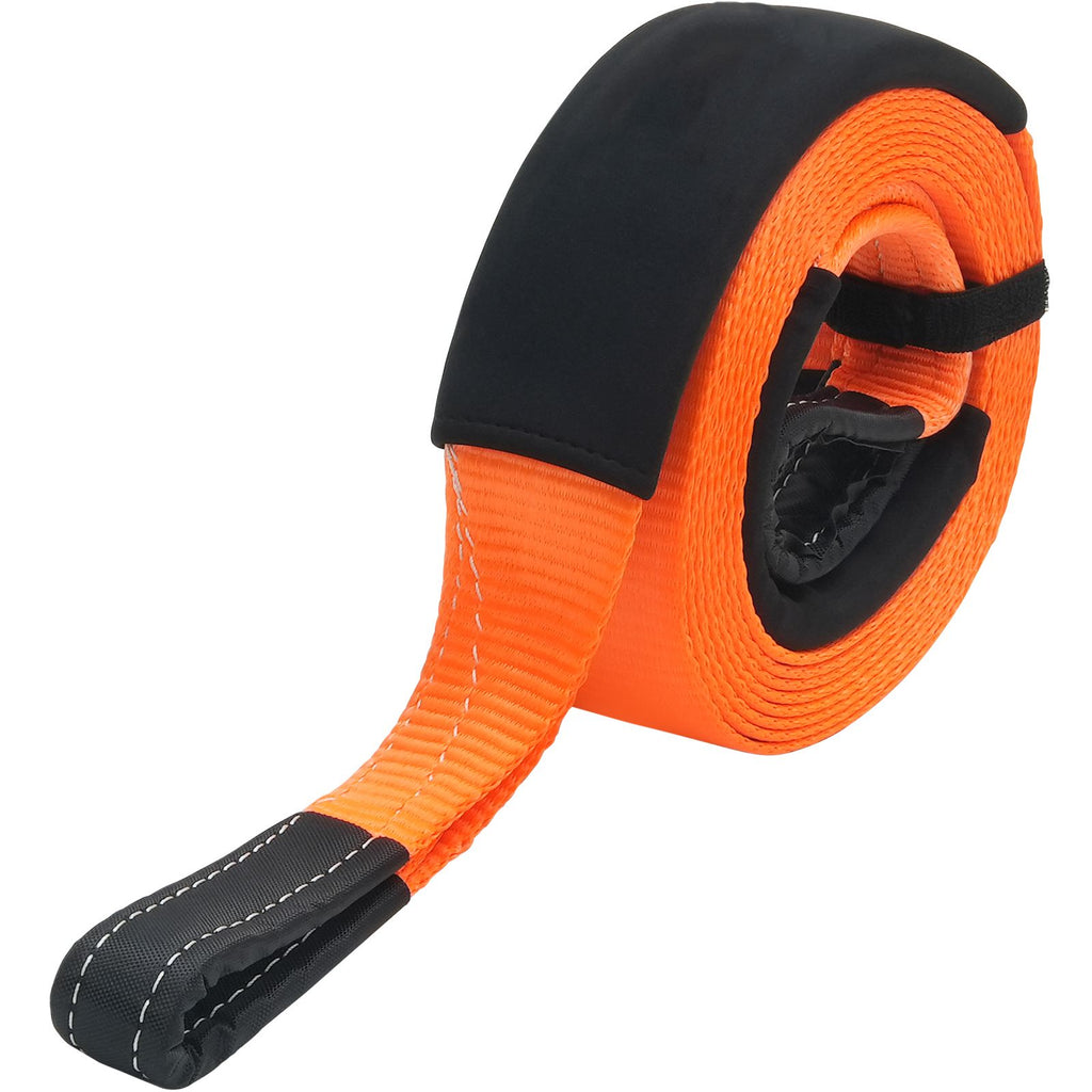 Reinforced Vehicle Tow Strap Recovery Kit