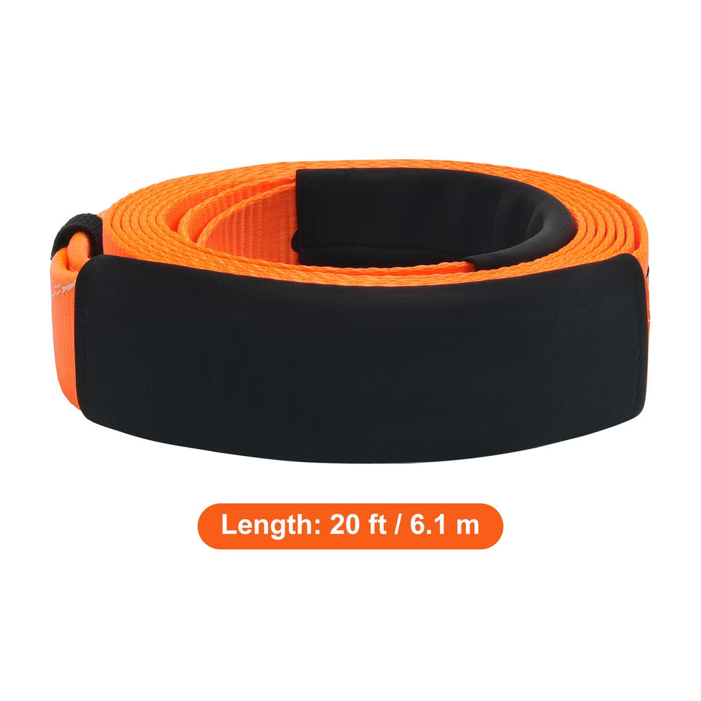 Reinforced Vehicle Tow Strap Recovery Kit