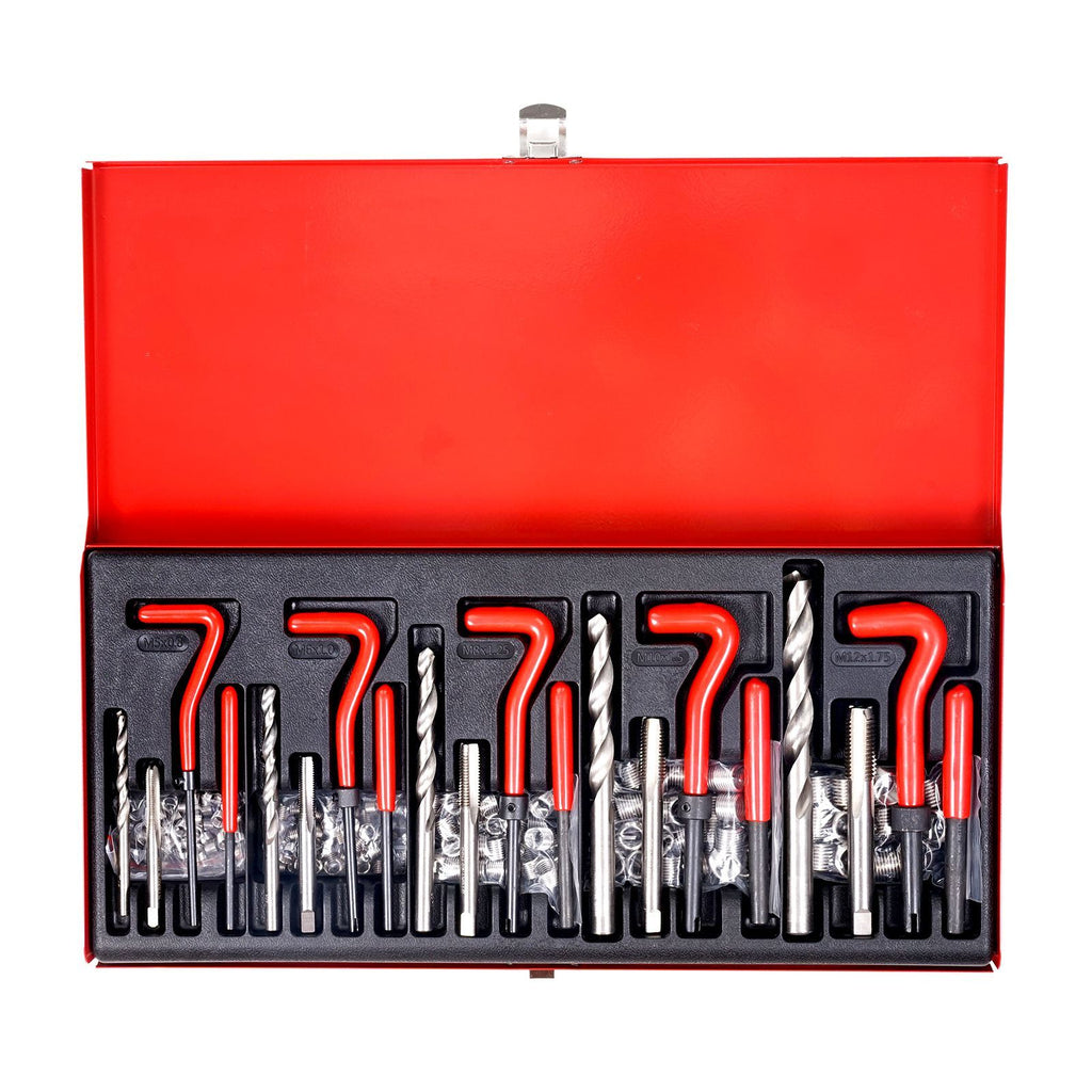 166-Piece Metric Helicoil Thread Repair Kit