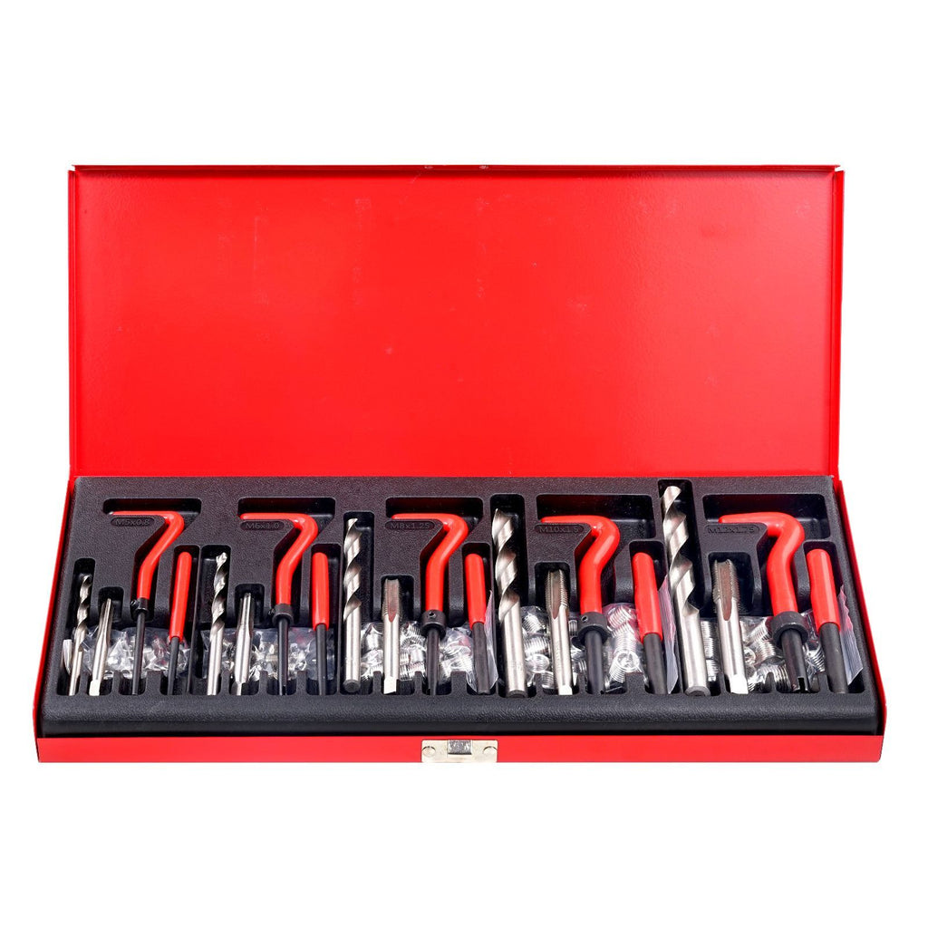 166-Piece Metric Helicoil Thread Repair Kit